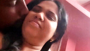 Busty girl with a great figure is fucked by an Indian