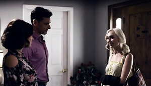 Babysitter bitch is going to suffer in a threesome