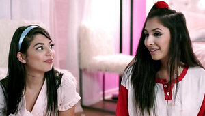 Best friends enjoy a wild lesbian foursome in HQ