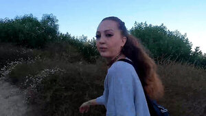 Alluring starlet Kendra Cole going for a hike with her man