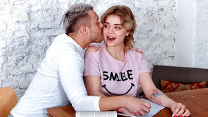 Bella Breeze taking care of that super-hard penis for him