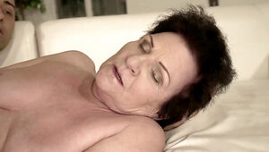 Aging bitch is going to get fucked in missionary HARD