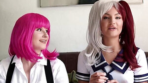 Mila Monet and her kinky friend doing the thing together