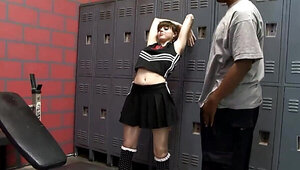 Uniformed girl wants BBC to invade her wet fucking pussy