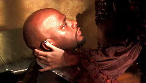 Slutty cougar licked and fucked by a big black stallion