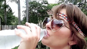 Kimmy Granger teases endlessly while chilling outside