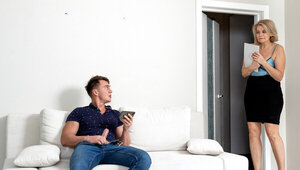 Stunning MILF seduces her student to make him study