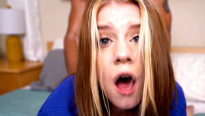 Dakota Burns gets poked with a firm cock in the morning