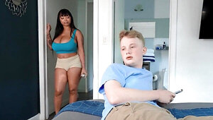 Advoree is going to feed him her boobs and pussy first