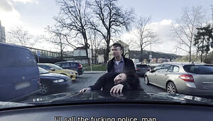 Scammer couple gets punished by a big cock in the gf's twat