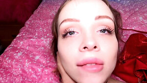Petite chick Aliya Brynn gets fucked in a POV-style video