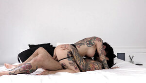 The insatiable inked couple Small Hands and Joanna Angel
