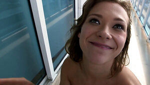 Horny brunette Callie Calypso having amazing skills