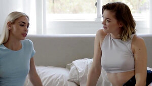 Exploring orgasmic bliss through to lesbian fucking