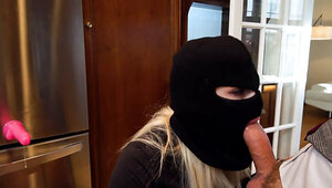 Preston Parker catches the busty robber Indica Monroe