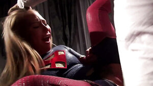 Supergirl fucked hard in her perfect superhero pussy