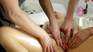 Love saves money and gets double pleasure at massage session