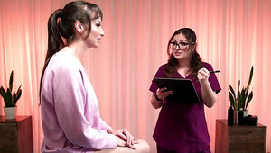 Lexi Luna gets easily seduced by a younger masseuse