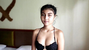 Big boobs Thai babe is going to get fucked by big white D