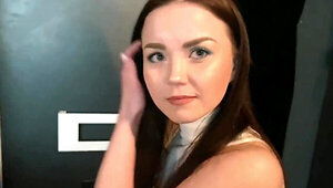 Undressing at the movies before getting fucked savagely