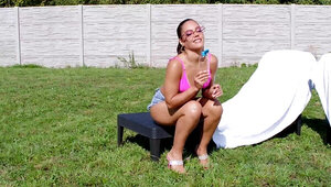 Tattooed man banging Apolonia Lapiedra from behind