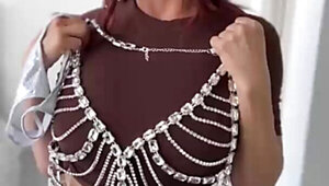Alexis Fawx wearing a sexy outfit in one NSFW vlog