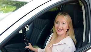 Ann Joy wants to enjoy this dude's hard cock in public