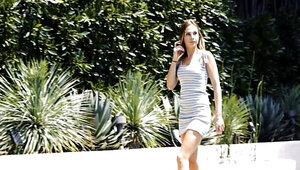 Nudist girlfriend is going to enjoy older guy's cock