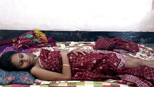 Horny Desi babe with long legs fucked by a chubby lad