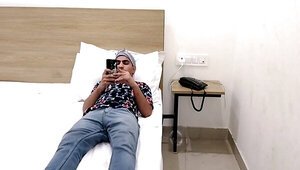 The static camera captures all the teasing and banging
