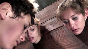 Two Tied Up Sluts Screaming in Pain and Excitement in BDSM Sex