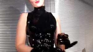 Femdom goddess is going to torture that helpless penis