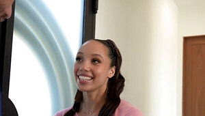 Babysitter babe is seeking white dick in her tight hole