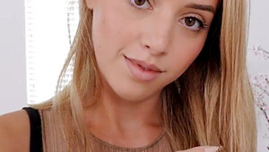 Blonde with a pretty face is going to get rammed hard