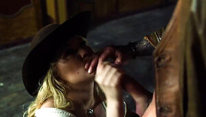 Cowboy cock finds its way deep inside Misha Cross' hot puss