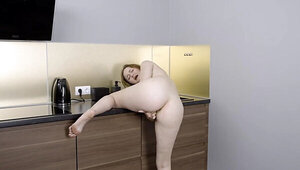 Leggy girl with big boobs is going to enjoy orgasms too