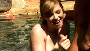 Sensual brunette moans over fat cock cumming inside pussy