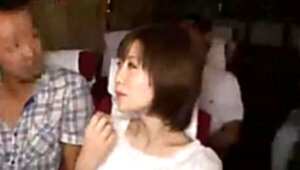 Meguru Kosaka  Sitting Nearly Nice Girl in Night Bus