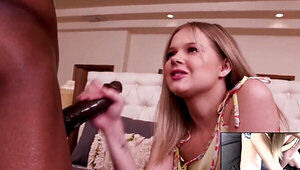 Tiny girl with a tight body only cares about BBC