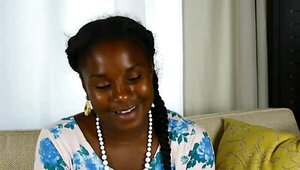 Solo black girl is going to use her toy to get off