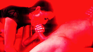 Stunning red lust hottie orgasms on fucking ex fat cock