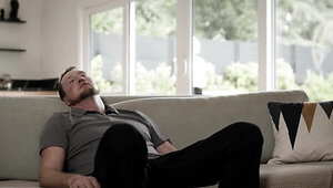 Round ass brunette gets to enjoy threesome action