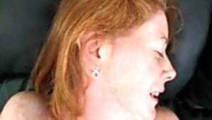 Pale Fur Covered Redhead Rhoda Spanked Nut Sack Sack Insane Facial Cumshot Cum Shot