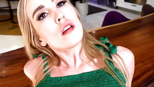 Blonde missionary porn with girls taking it laying down