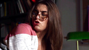 Nerdy babe Selina Bentz gets fucked by stud Kai Jaxon