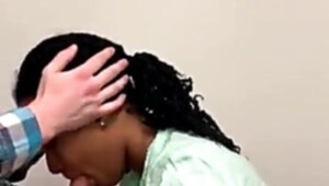 Amateur blowjob by the black chick with dreadlocks