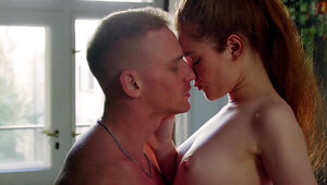 Redheaded beauty licks dick and gets screwed harder