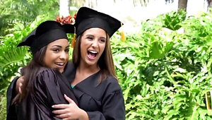 Graduate fucking with two amazing stepdaughters swapped