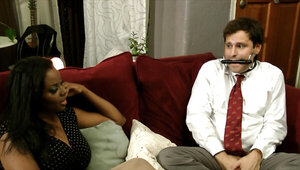 Stepmom comes home from work to dominate her stepson