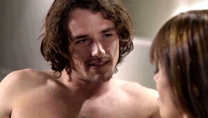 Slim MILF meets with young lover to have affair on couch